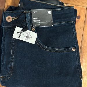 NWT Express Jeans.  8 regular curvy. Never worn.